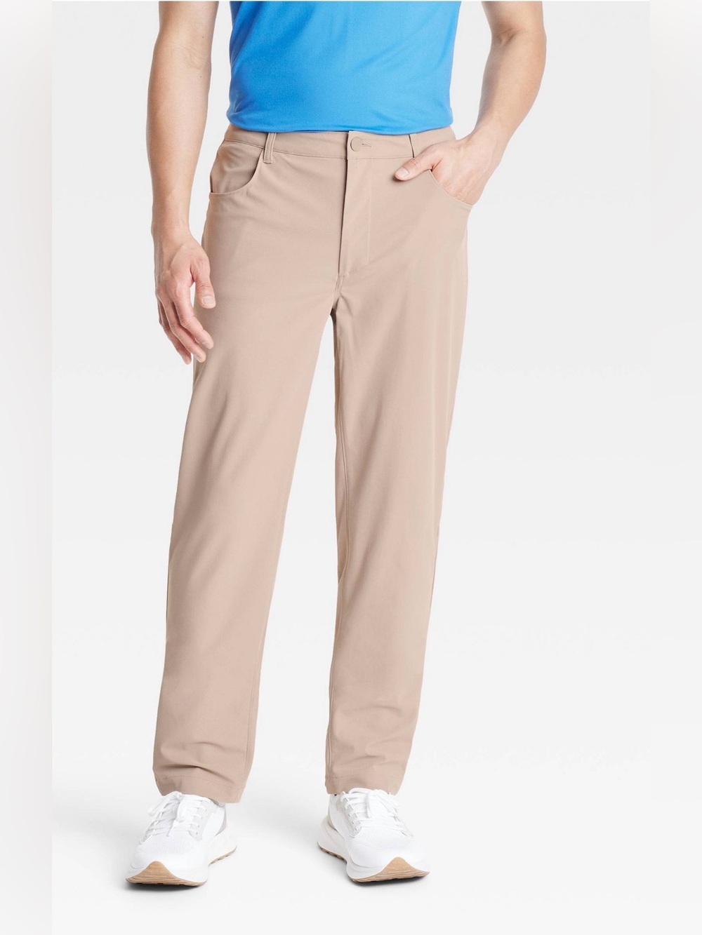 Men's 360 Lifestyle Relaxed Fit 5-Pocket Pants - All In Motion Tan 32x30: